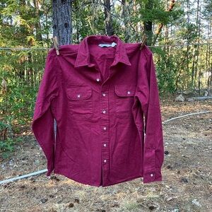 Cotton flannel heavyweight men’s work shirt made in USA by Five Brother L vintge